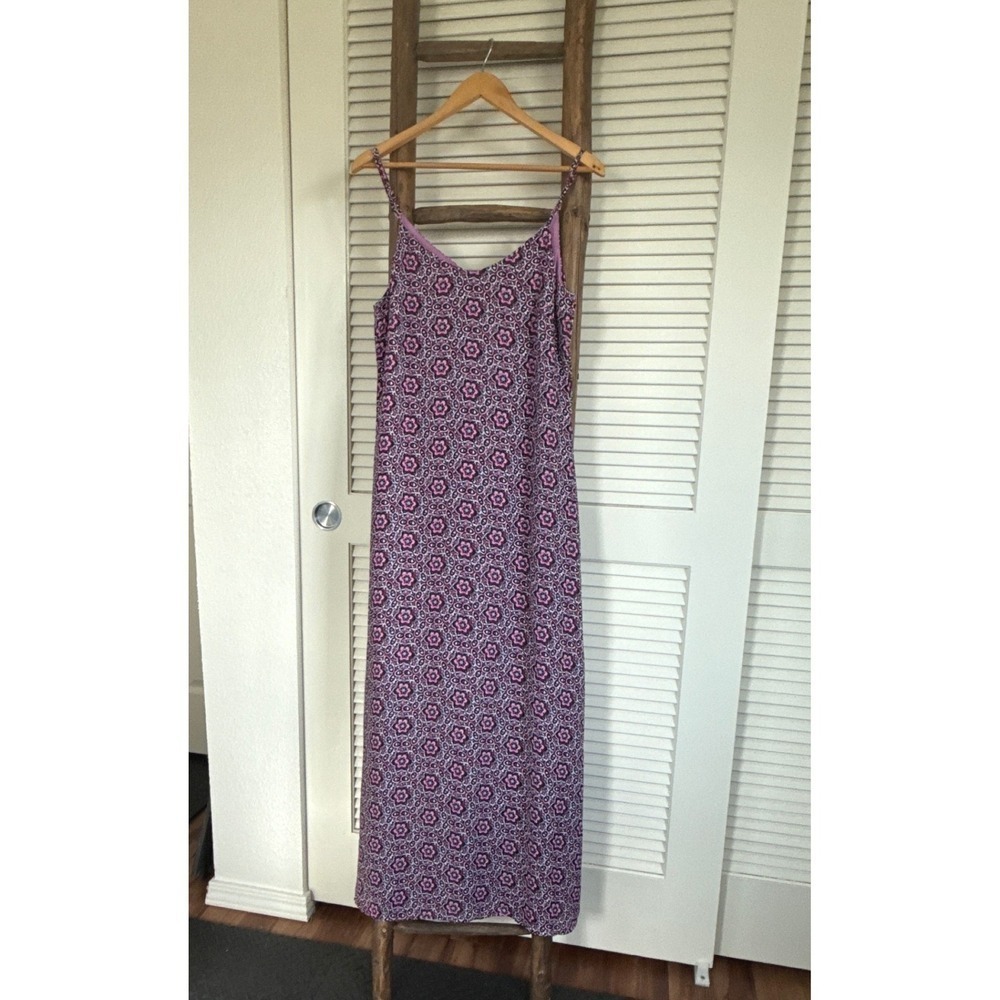 Catherine  Malandrino Sleeveless Maxi Dress Purple Floral Print  Dress‎ Size S
